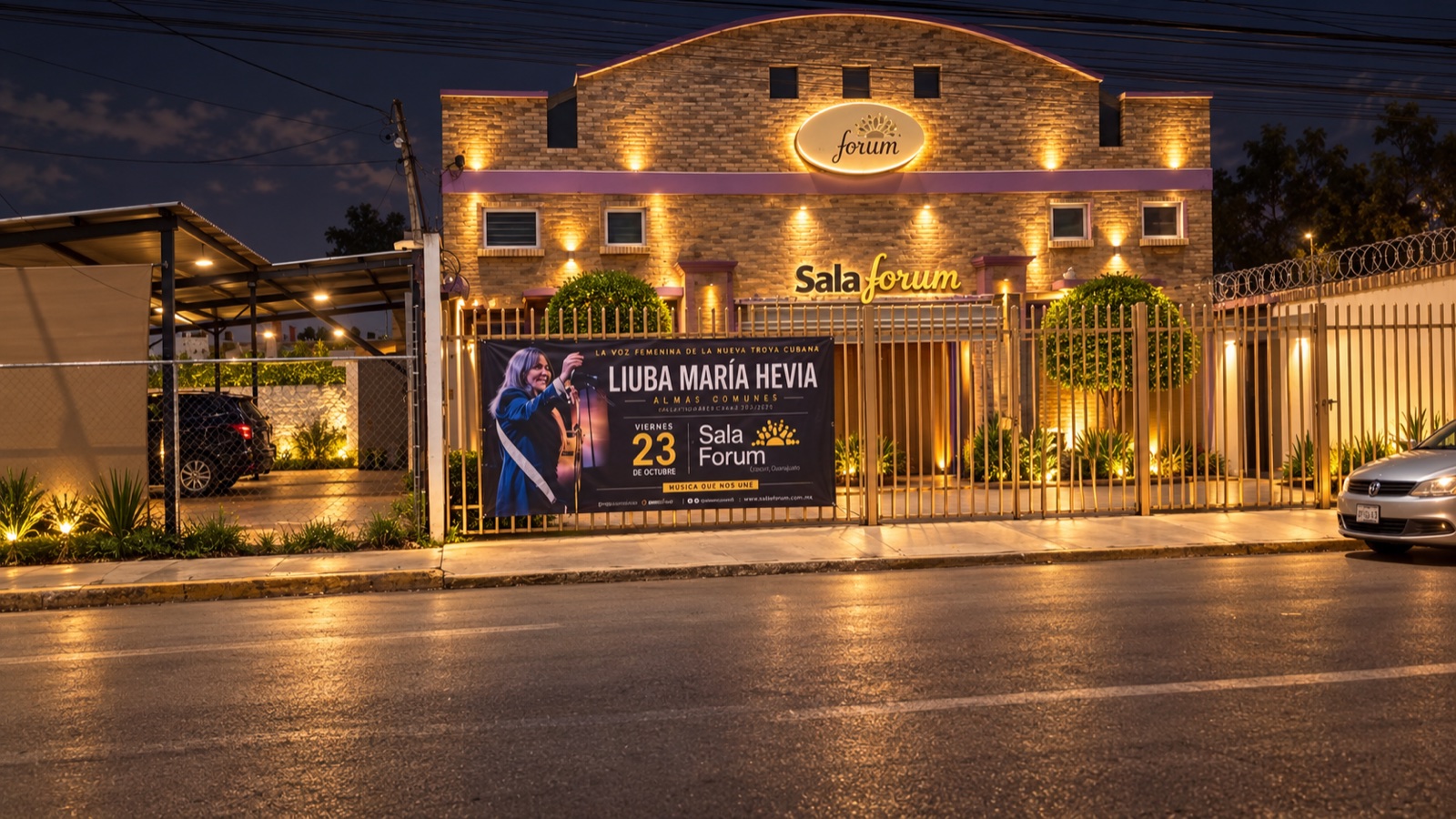 Fachada de Sala Forum en Puebla